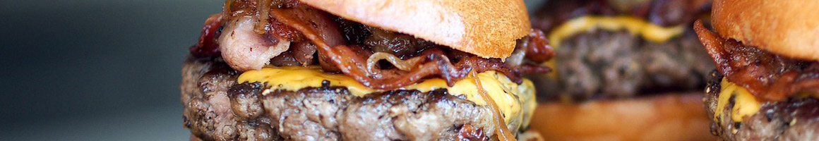 Eating Burger at Honest Abe's - Downtown restaurant in Lincoln, NE.